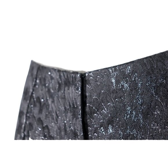 Dolce&Gabbana Women IT40 US4 Black Jacquard Pants Brocade Pleated Trouser $1695 - Picture 6 of 10